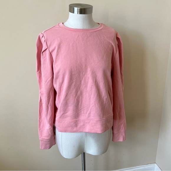 Milly Marianne pleated shoulder crossback sweatshirt pink 13526 - Picture 9 of 16